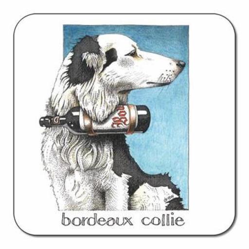 Bordeaux Collie Coaster