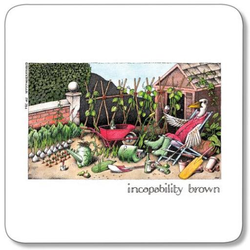 Incapability Brown Coaster